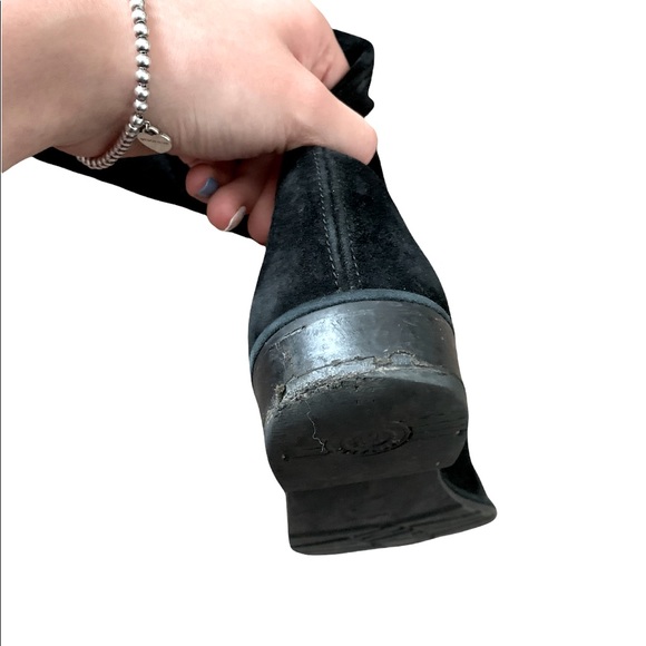 Stuart Weitzman Lowlands Black Suede Size 6.5 - Picture 10 of 16